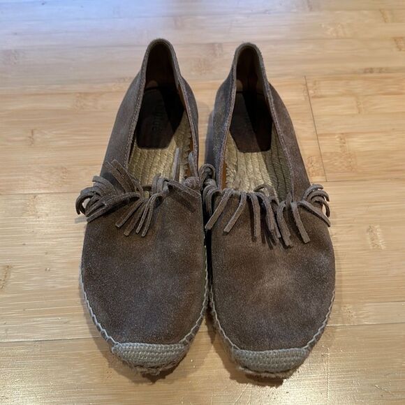 Chloe Suede Fringe Espadrille - Picture 1 of 8